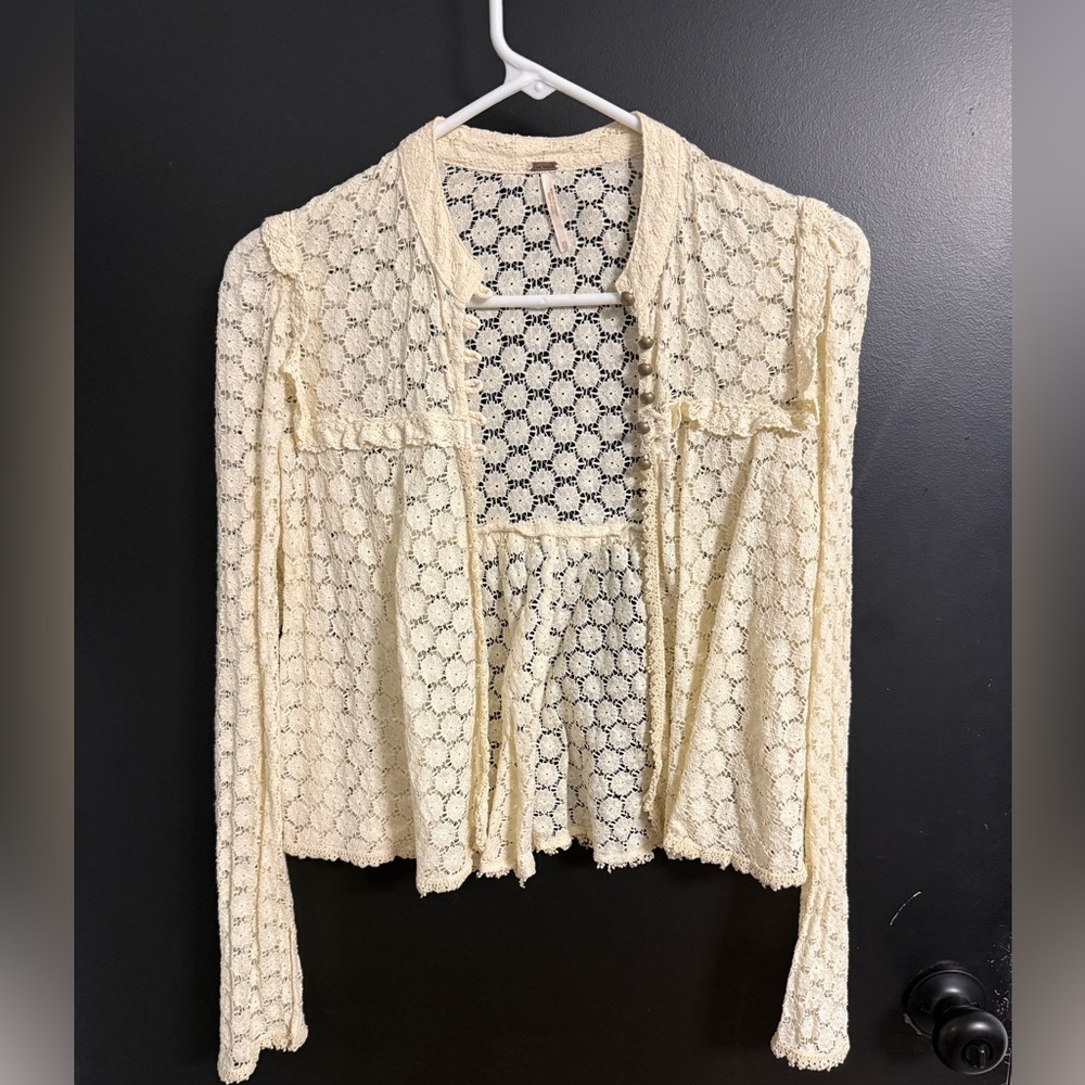 Free People Better Together Lace Cardigan | Jacket